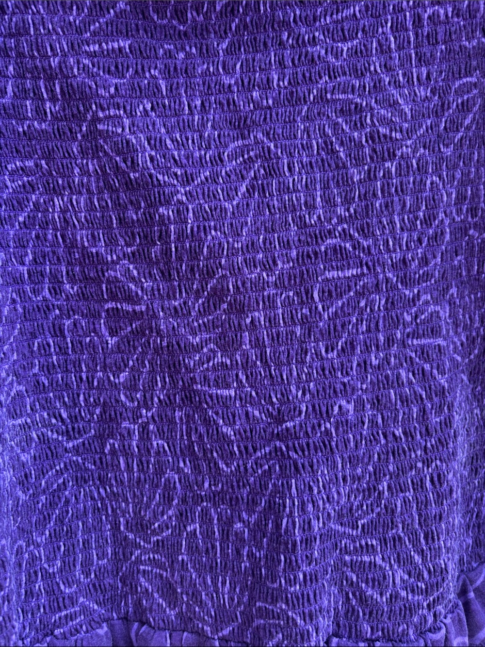 Her Universe Purple Off-Shoulder Floral Knit Top - Picture 6 of 9